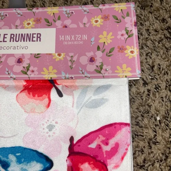 Butterfly Spring Table Runner - Picture 2 of 2